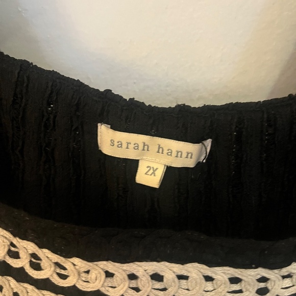 Anthropologie Sarah Hann Flutter Sleeve Crochet Top - Picture 7 of 10